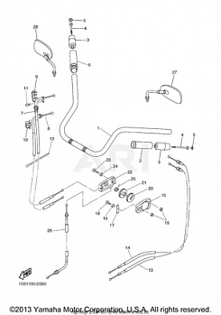 STEERING HANDLE CABLE