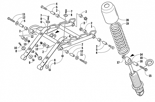 REAR SUSPENSION FRONT ARM ASSEMBLY