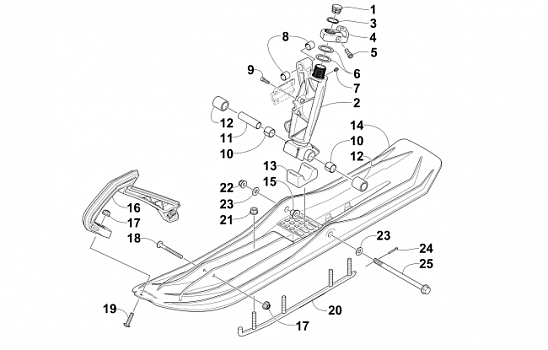 SKI AND SPINDLE ASSEMBLY (US)