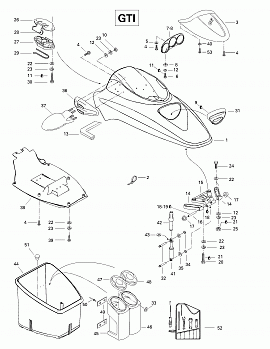 Front Storage Compartment (GTI)