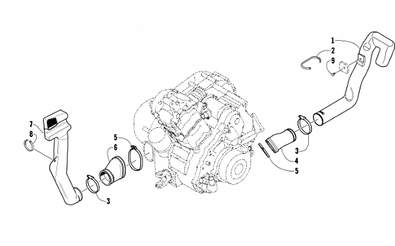 CASE/BELT COOLING ASSEMBLY