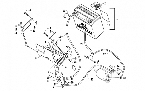 BATTERY AND TRAY ASSEMBLY