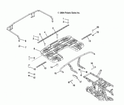 REAR RACK MOUNTING - A05MH68AC/AS/AT/AU/AW (4994169416A06)