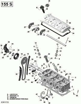 Cylinder Head - 155 Model With Suspension