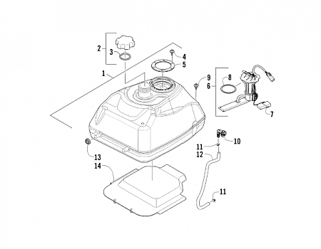 GAS TANK ASSEMBLY