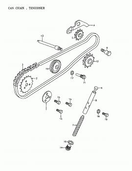 Cam Chain, Tensioner 172a-02