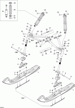 Front Suspension And Ski