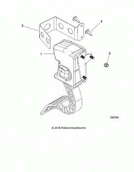 ENGINE, THROTTLE PEDAL AND MOUNT - A17HAA15N7 (100784)