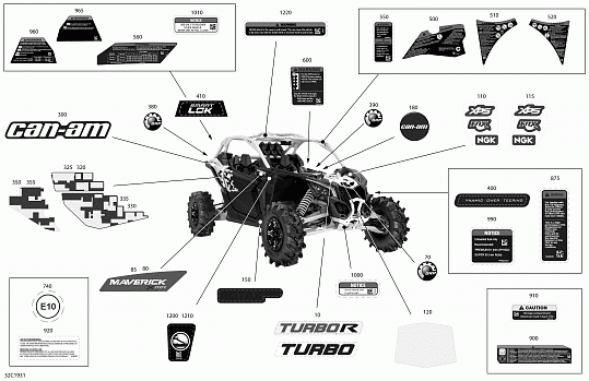 Decals - Turbo R - Package XMR - International