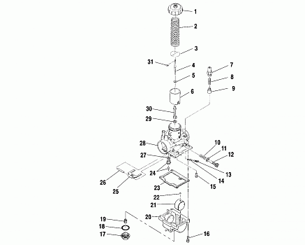 CARBURETOR - A03BA38CA (4982568256C14)