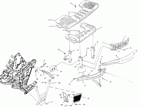 FRONT RACK and BUMPER MOUNTING - A01CB32AA (4963966396A007)