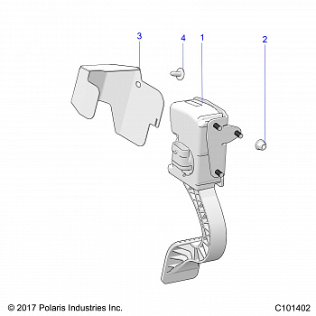 ENGINE, THROTTLE PEDAL AND MOUNT - A20HAB15N2 (C101402)