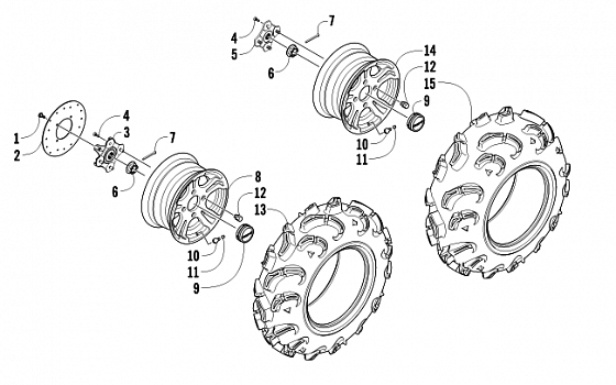 WHEEL AND TIRE ASSEMBLY