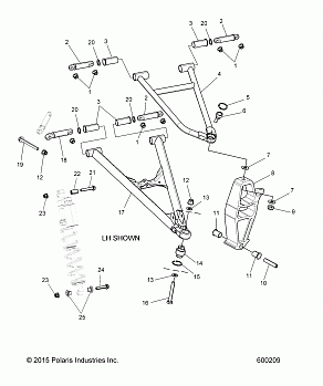 SUSPENSION, CONTROL ARMS and SPINDLE - S15DF6PEL (600209)