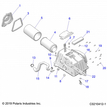 ENGINE, AIR INTAKE - A20SVE95KR (C0210412-1)