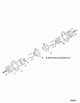 SUSPENSION, REAR CARRIER AND HUB - Z17VFE92AK/AM/AB (700991)