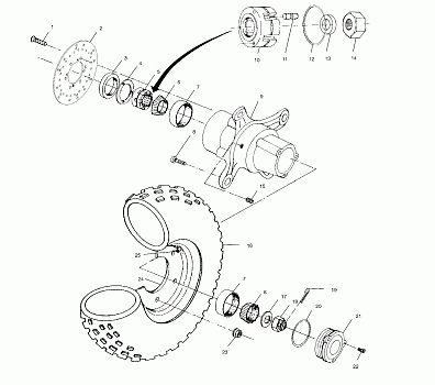 FRONT WHEEL - A02CL50AA/DA (4967986798B03)