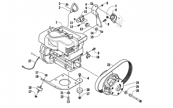 ENGINE AND RELATED PARTS