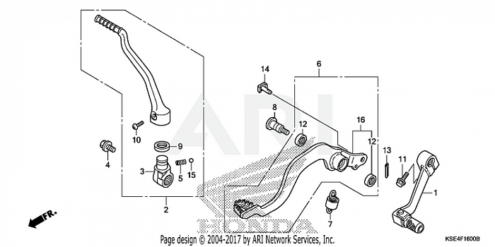 PEDAL + KICK STARTER ARM