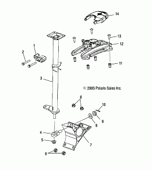 STEERING POST ASSEMBLY - S06PS7FS (4997479747B10)