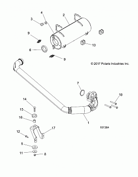 ENGINE, EXHAUST SYSTEM - A18DAE57B2