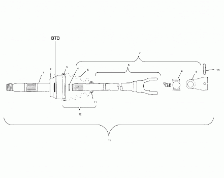 CV JOINT - BTB - A00CD50AA (4954885488B003)