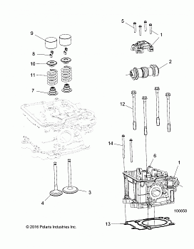 ENGINE, CYLINDER HEAD, CAM and VALVES - A18DAA50B7