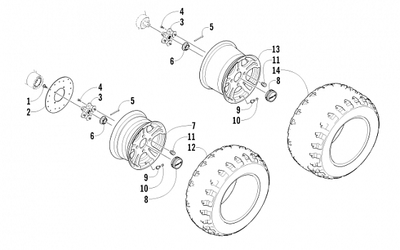 WHEEL AND TIRE ASSEMBLY