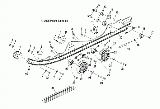 SUSPENSION, RAIL MOUNTING - S07NP5BS/BE (4997239723B05)