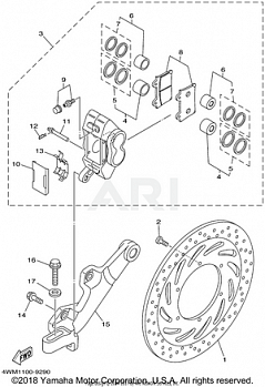 REAR BRAKE CALIPER