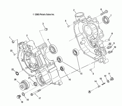 CRANKCASE - R06RD50AB/AC (4999203249920324D09)