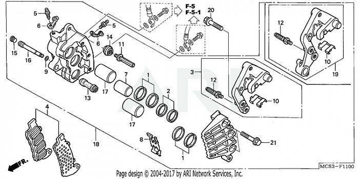 RIGHT FRONT BRAKE CALIPER