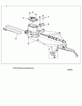 BRAKES, FRONT BRAKE LEVER and MASTER CYLINDER - A18SVE95BR