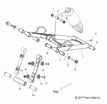 SUSPENSION, TORQUE ARM, FRONT - S12BF6NSA/NSL (49SNOWFTA12800SB)