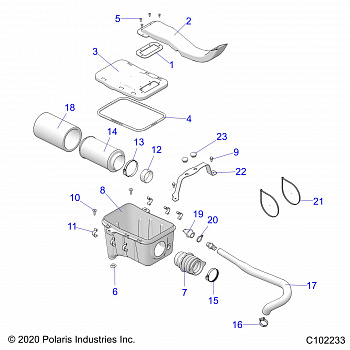 ENGINE, AIR INTAKE SYSTEM - A20SWE57A1/3A1 (C102233)