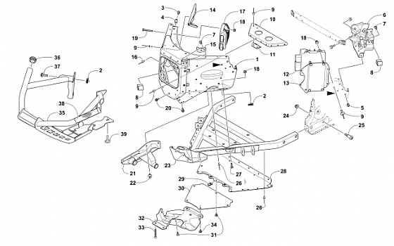 FRONT BUMPER AND FRAME ASSEMBLY