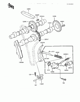 CAMSHAFTS/CHAIN/TENSIONER (&#39;82-&#39;83 A3/A4