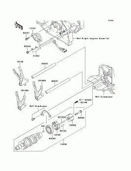 Gear Change Drum/Shift Fork(s)