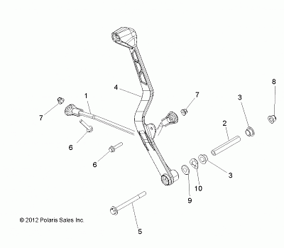 DRIVE TRAIN, GEAR SELECTOR - A14GH8EFI (49ATVGEARSELECT13850SCRAM)