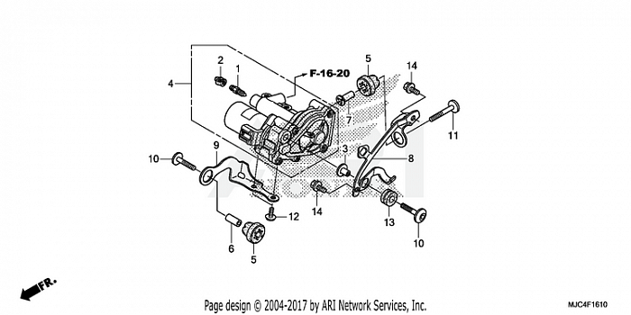 REAR POWER UNIT (CBR600RA)