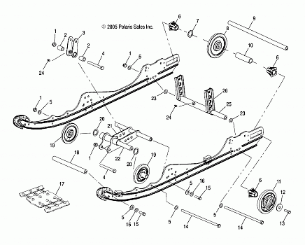 SUSPENSION, REAR - S07NP5CS/CE (4997259725B08)