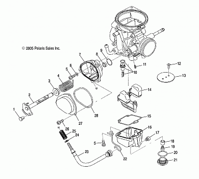 ENGINE, CARBURETOR, LOWER - A13MH50TD (4999200099920009D08)