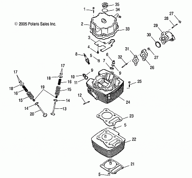 CYLINDER HEAD - A06PB20VA/VB (4999202869920286A03)