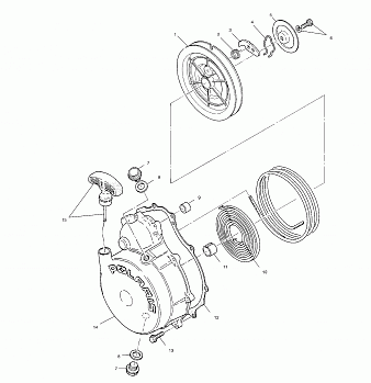 RECOIL STARTER - A01CH50EB (4964466446D009)