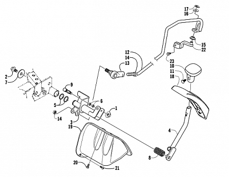 REVERSE SHIFT LEVER ASSEMBLY