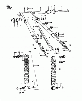 SWING ARM/SHOCK ABSORBERS