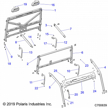 CHASSIS, CAB FRAME - R21RSK99A9/AP/AW/B9/BP/BW (C700639)