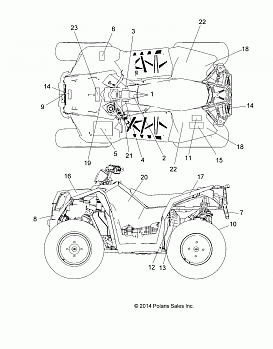 BODY, DECALS - A15SVE95AW (49ATVDECAL15SCRM1)