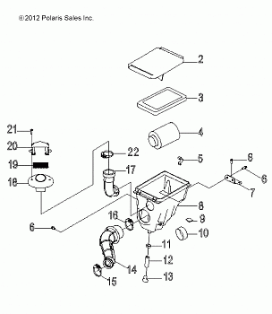 ENGINE, AIR INTAKE SYSTEM - R14VA17AA/AF (49RGRAIRBOX13RZR170)