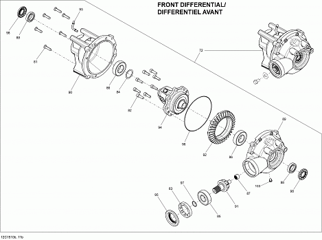 Drive System, Front Differential_12C1511b